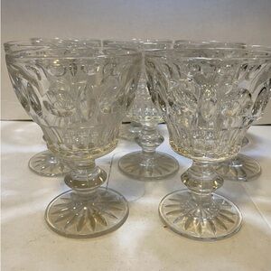 Elegant Clear Glass‎ Goblets Set